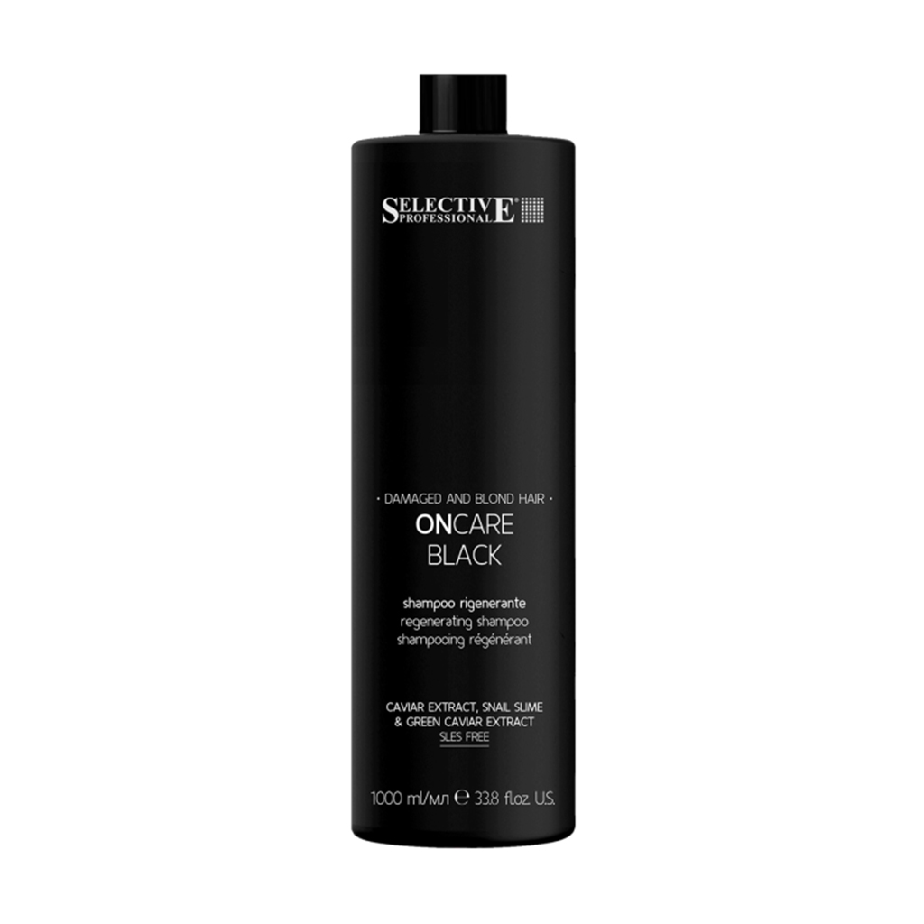 Відновлювальний шампунь Selective Professional On Care Black Shampoo для світлого та пошкодженого волосся, 1 л