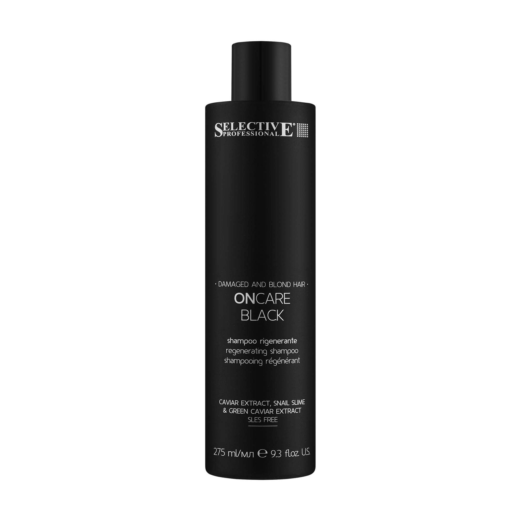 Відновлювальний шампунь Selective Professional On Care Black Shampoo для світлого та пошкодженого волосся, 275 мл